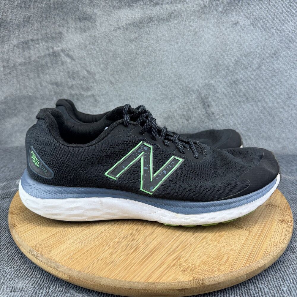 New Balance Fresh Foam 680 v7 Shoes Mens Size 10 D Black Mesh Running Sneakers